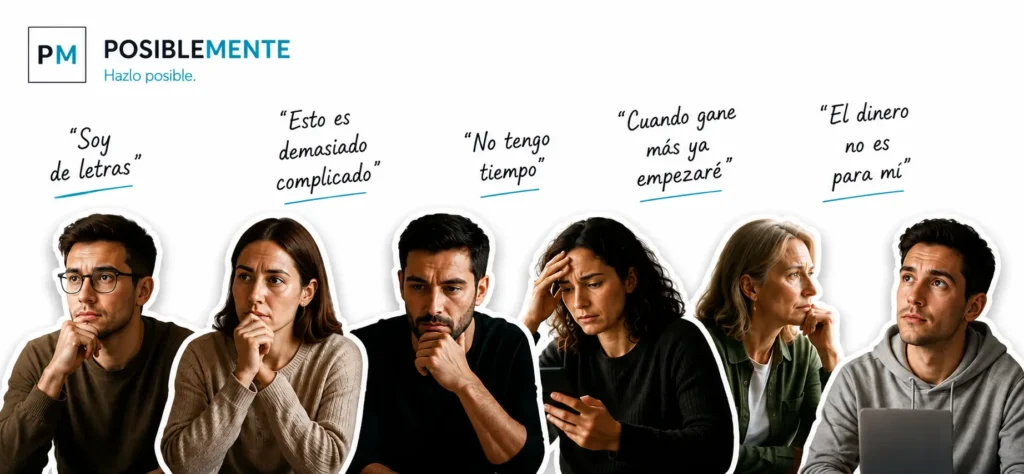 Personas con distintas dudas sobre el dinero antes de participar en La Semana de la Inversión: Sí Es Para Ti 2026.