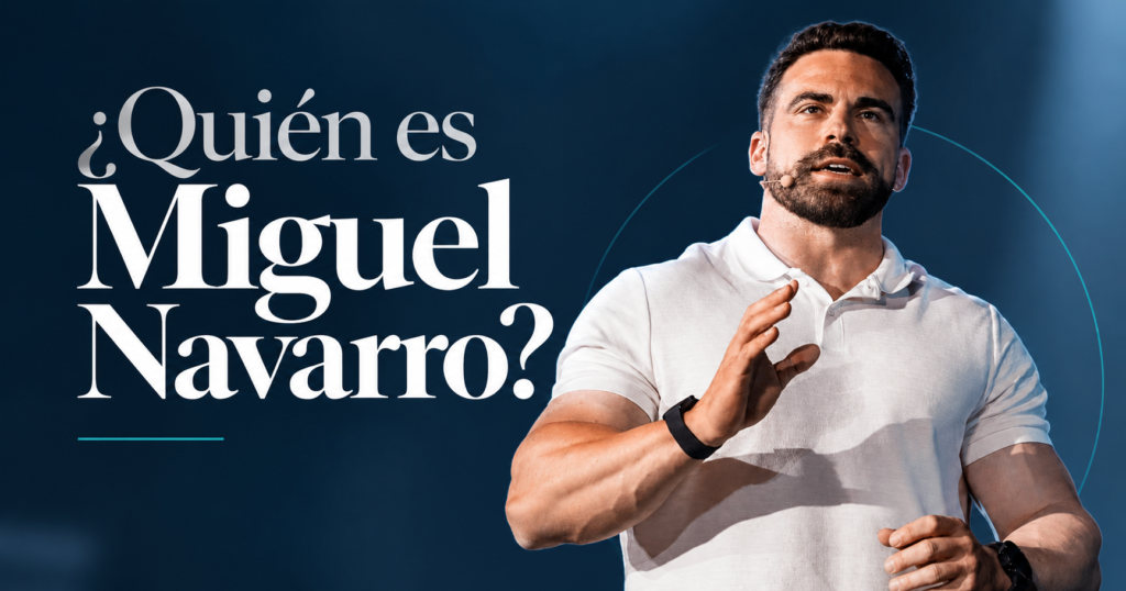 Miguel Navarro en la imagen promocional de SUPERHUMANO, programa enfocado en energía, rendimiento y rediseño personal.